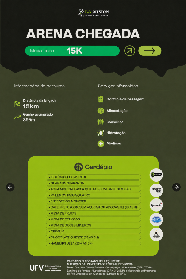 arena chegada 15km